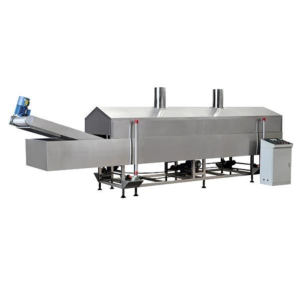Automatic and Industrial Fried Leisure Food Machine Continuous Belt Frying Making Machine Automatic Conveyor Deep Fryer