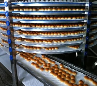Spiral Cooler Conveyor for Cooling of Bread, Long Loafs and Confectionary