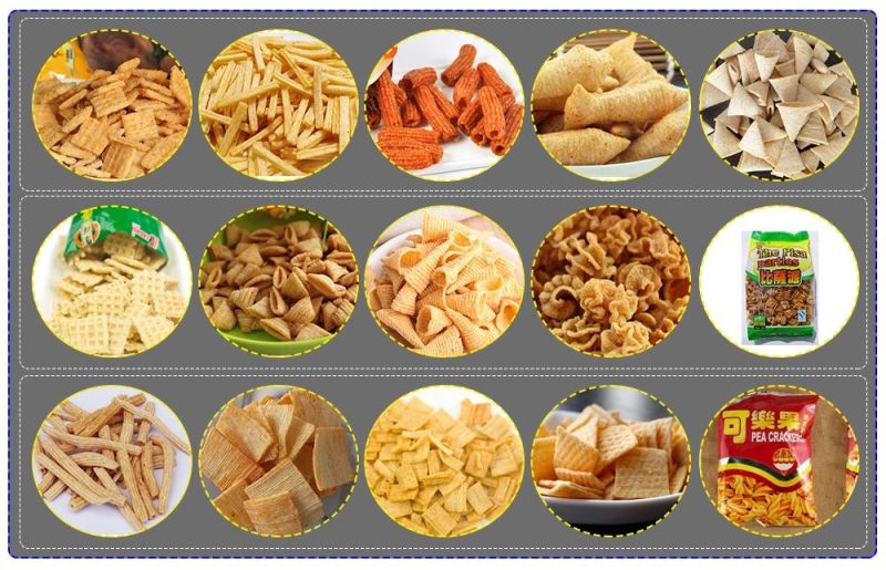 Extruded Crispy Chips Production Line Sala Chips Bugles Crispy Food Making Machine Plant for Sale