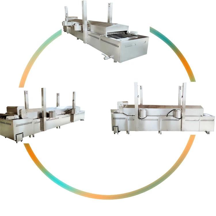 Continuous Belt Fried Food Equipment Electric Meatball Deep Fryer Machine
