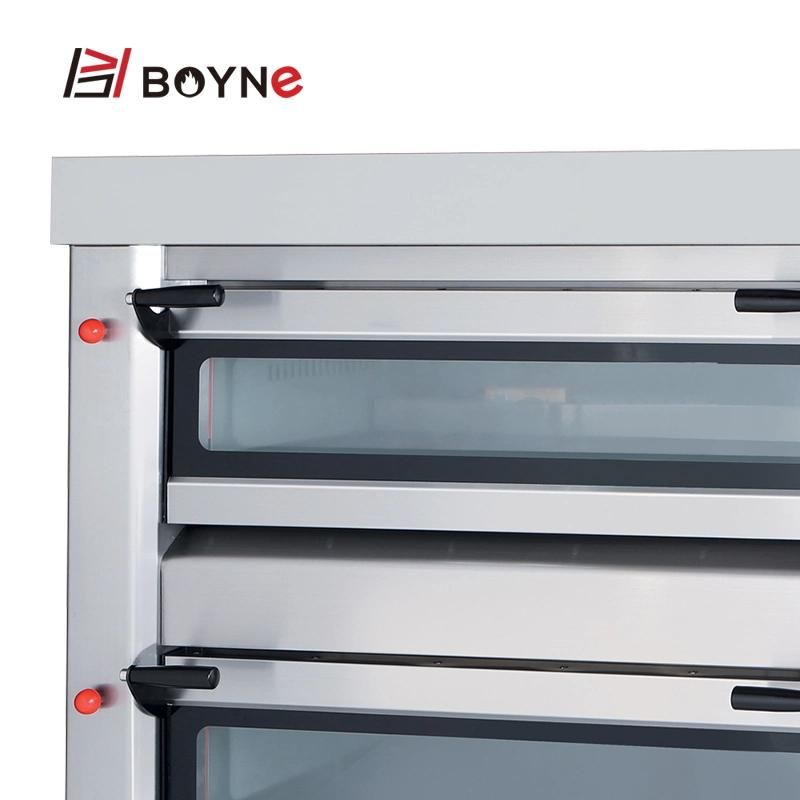 High End Commercial Bread Two Deck Four Trays Gas Machine Oven