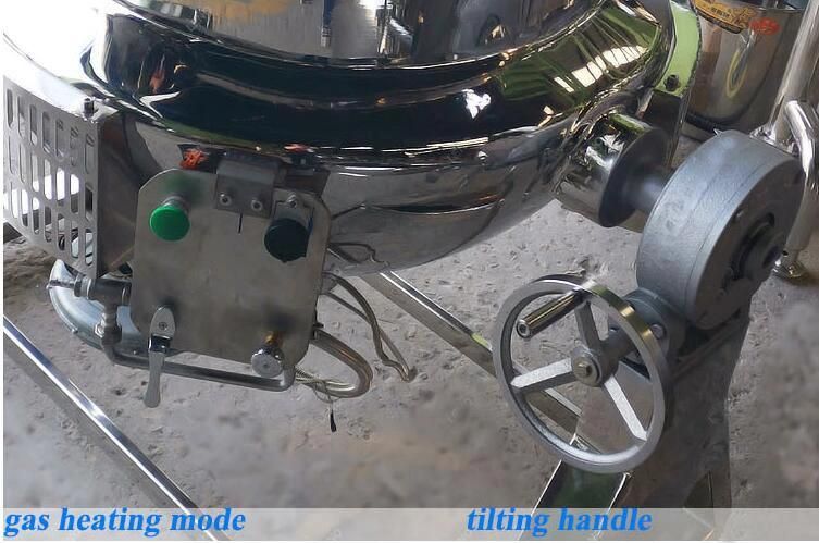 Jacket Kettles Cooker Cooking Pot 50L to 400L Double Layer with Agitator Mixer Tilting Gas Electric Oil Steam Jacketed Kettle