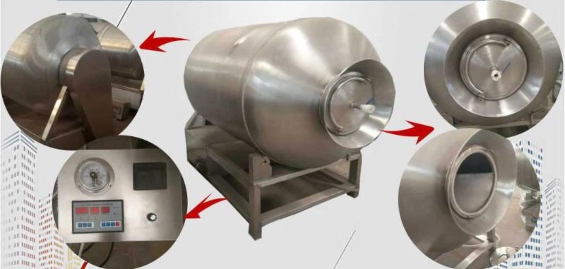 Automatic Vacuum Meat Mixer Stainless Steel Tumbler Machine for Meat