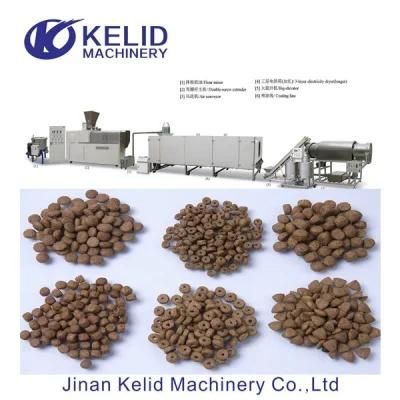 2019 New Design Twin Screw Pet Dog Food Extruder Machine