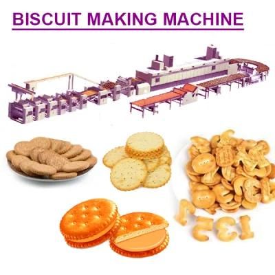 Full Automatic Biscuit Making Machine Soft and Hard Biscuit Production Line