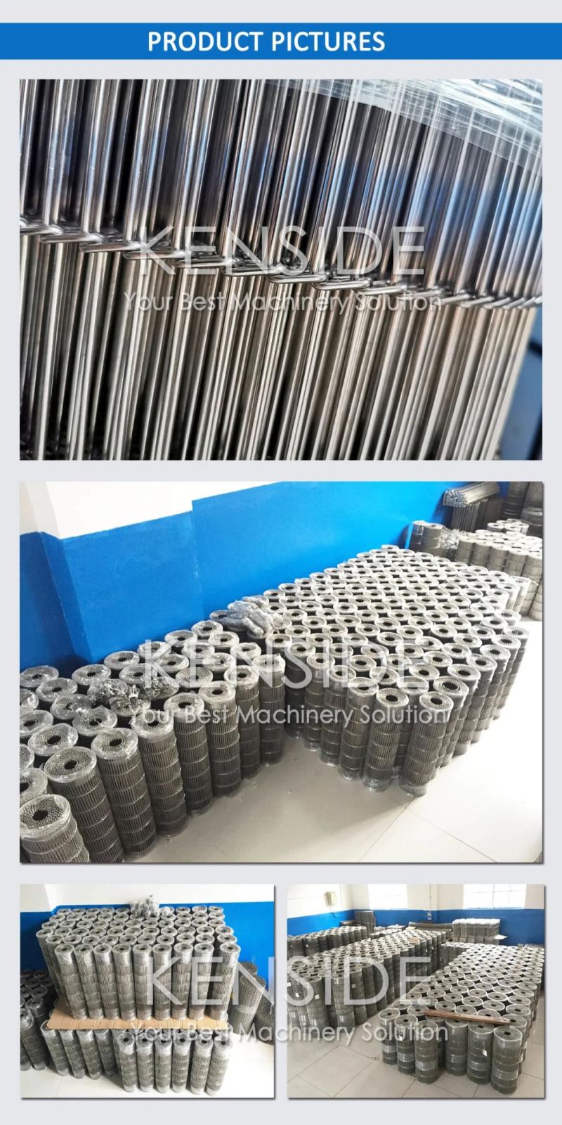 Manufacturer Stainless Steel Wire Belt for Sorting Waxing Fruits and Nuts