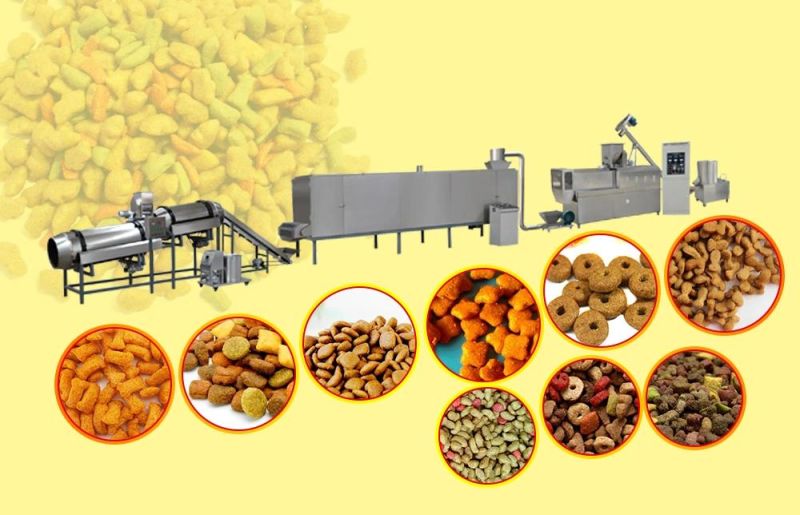 Industrial Pet Food Production Line Full Automatic Dry Dog Food Making Machine Pet Food Extruder Making Machine