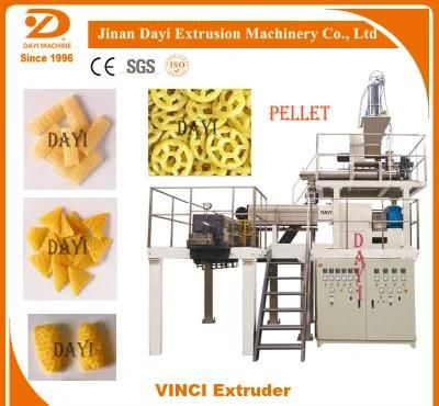 2D and 3D Food Machine Snack Extruder Snack Pellet Production Line with Packing Machine