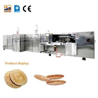 Custom Automatic 35 Pieces 5 Meters Long Baking Tray Wafer Production Line