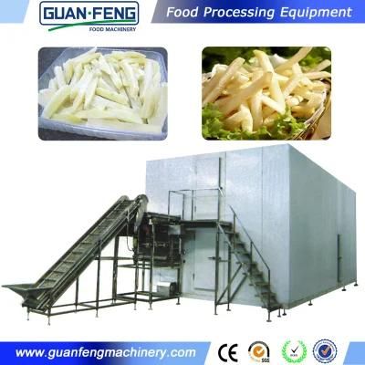 2t Industrial IQF Quick Freezer for Vegetables and Fruits