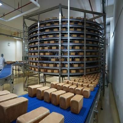 Customized Biscuit Cooling Conveyor Stainless Steel Spiral Cooling Tower Conveyor