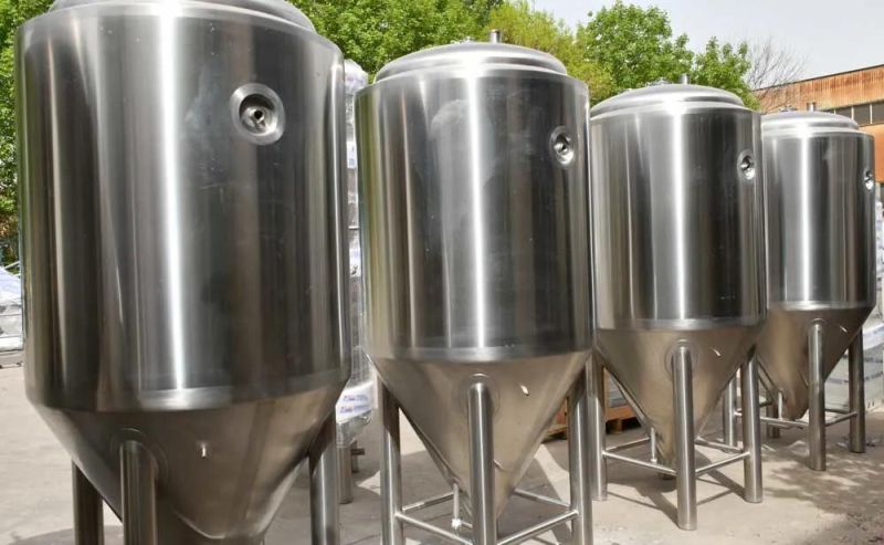 1000L Conical Beer Fermentation Tank with Cooling Jacket