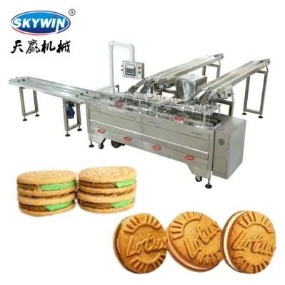 Industrial Two Color Sandwiching Machine Biscuit Creaming Machine Factory Food Equipment