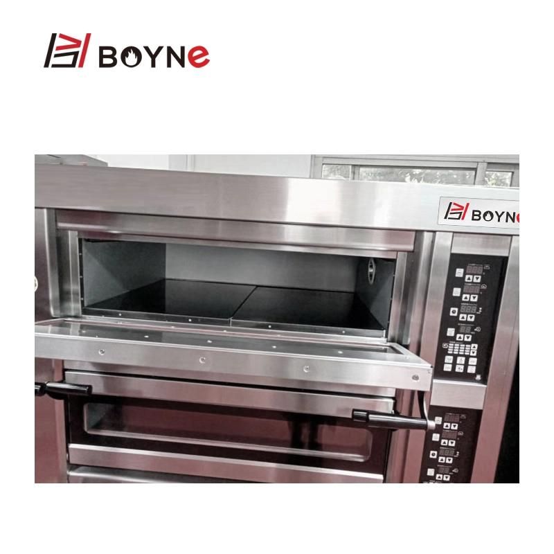High End Commercial Bread Two Deck Four Trays Gas Machine Oven