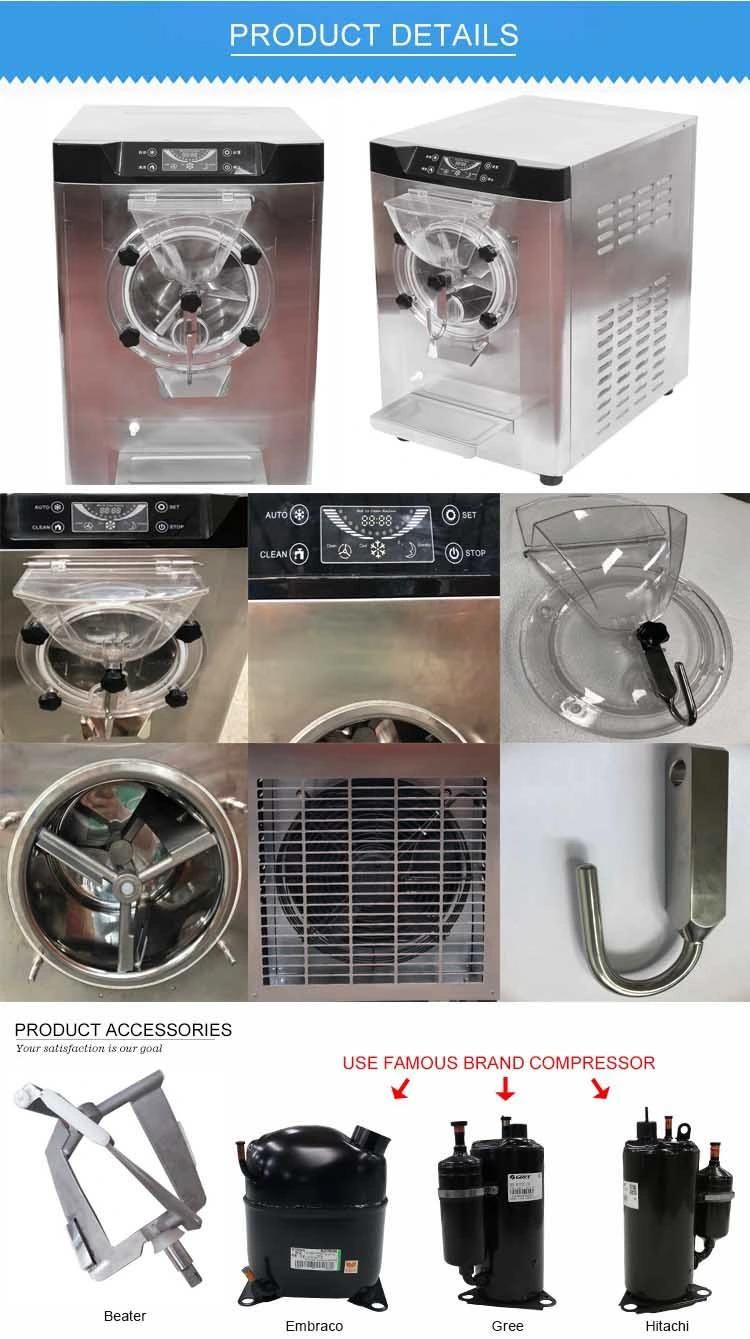 Large Capacity Automatic 18-24L/H Hard Ice Cream Machine