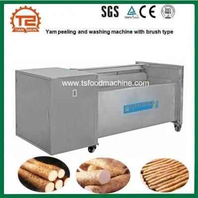 Yam Peeling and Washing Machine with Brush Type