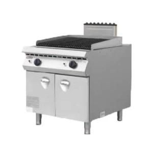 Hot Sale Commercial Gas Lava Rock Barbecue Grill with Cabinet