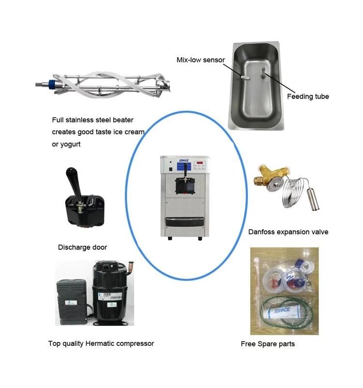 Wholesale New Type Cheap 1 Nozzles Soft Cerve Ice Cream Machine
