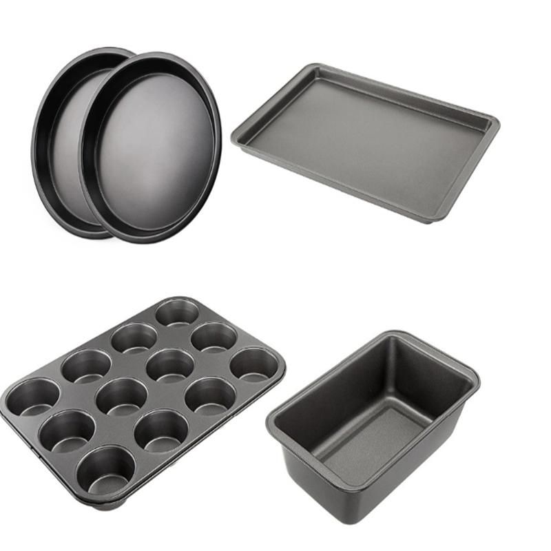 Pizza Pan Non-Stick Bakeware Cast Iron Pre-Seasoned Heat Efficiently Cast Iron Loaf Pan