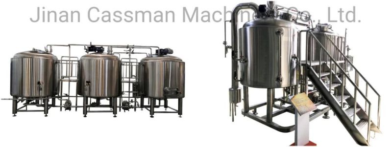 Cassman 1000L Beer Equipment Micro Beer Brewing System for Pub Hotel Bar Brewery