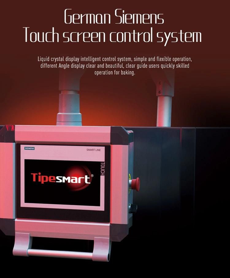 Commercial Touch screen Four Deck Eight Trays Bread Oven