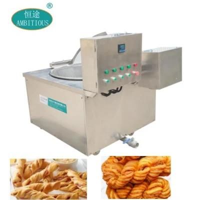 Twisted Doughnuts Batch Frying Machine Twisty Chinese Snacks Frying Machine