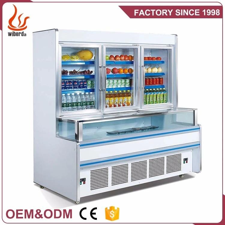 Junjian 2018 Commercial Supermarket Energy-Saving Deli Case Display Showcase / Deli Meat Refrigerator Showcase