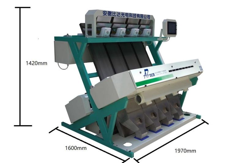 4 Chutes Mung Bean Selecting Equipment Color Sorter Multifunctional Sorting Machine