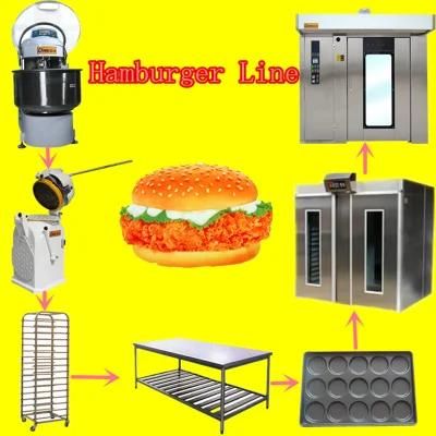 Automatic Bread Bun Hamburger Production Line Burger Maker Machine