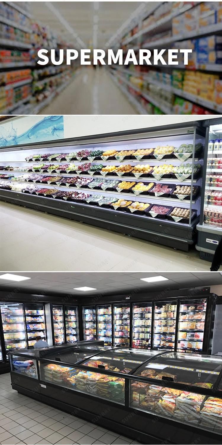 OEM/ODM Professional Custom Groceries Equipment Supermarket Shelves Refrigerator Equipment for Supermarket