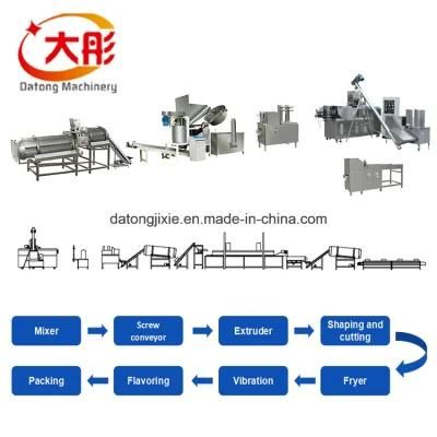 Wheat Flour Frying Bugles Chips Making Machine