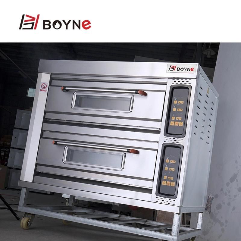 Efficient Electric Heating 2 Deck 4 Trays Bakery Oven