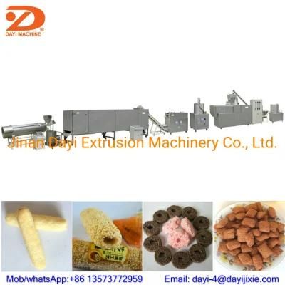 Frying Puff Corn Snack Machinery Fried Wheat Flour Snack Chips Processing Line