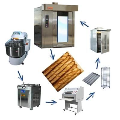 Industrial Small Capacity Bread Baking Machine Frozen French Baguette Production Line