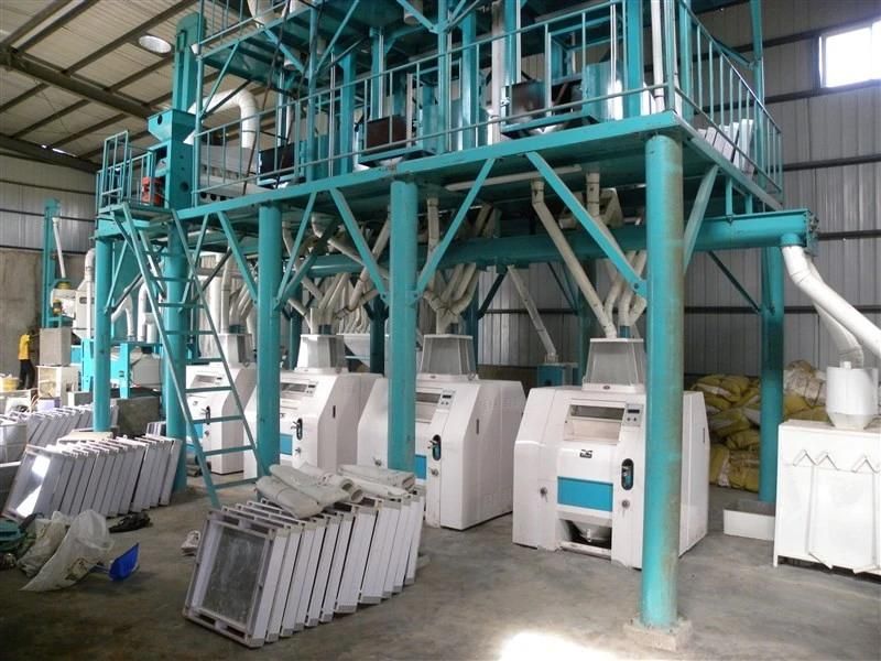 Kampala/Uganda Market Complete Line Maize Mill Machine with Ugali