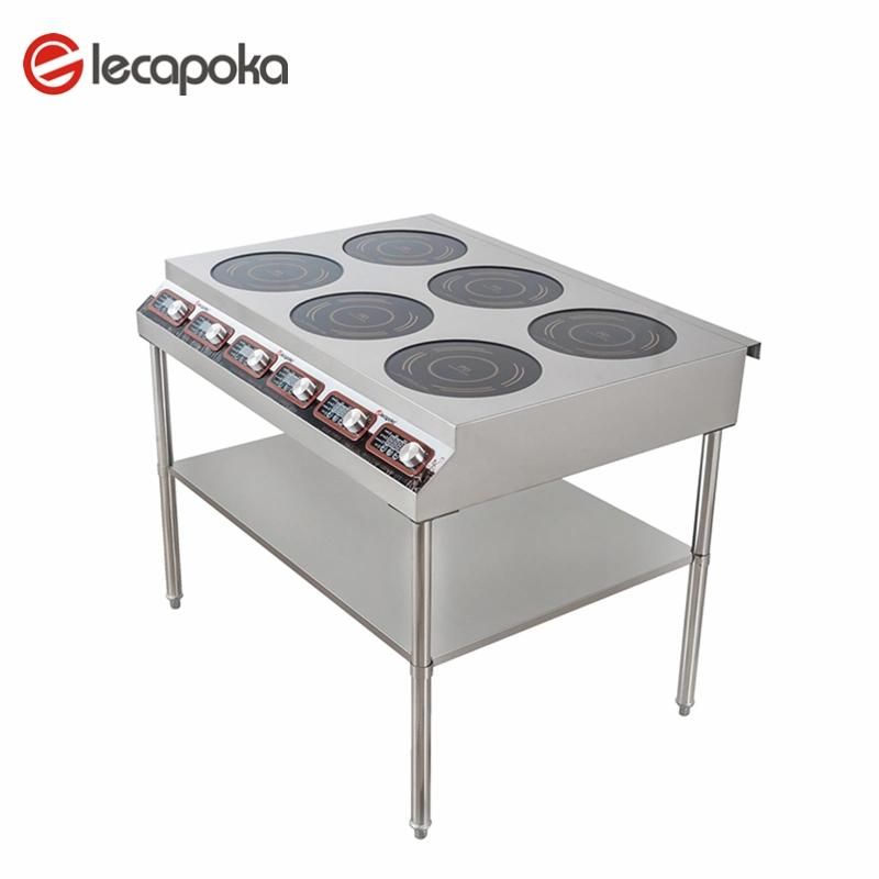 6 Burner Commercial Induction Cooker Electric Multi Function Induction Cooker 3500