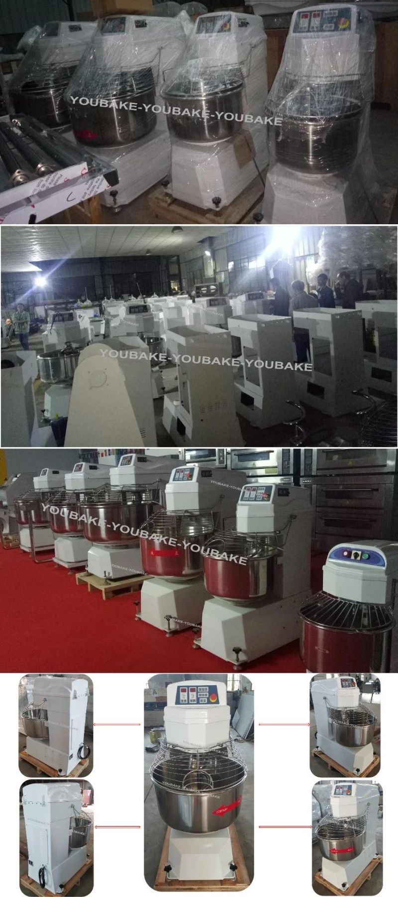 Mutil-Function Full Automatic 25kg 50kg 75kg 100kg 125kg Food Dough Mixer Maker Mixing Machine Price