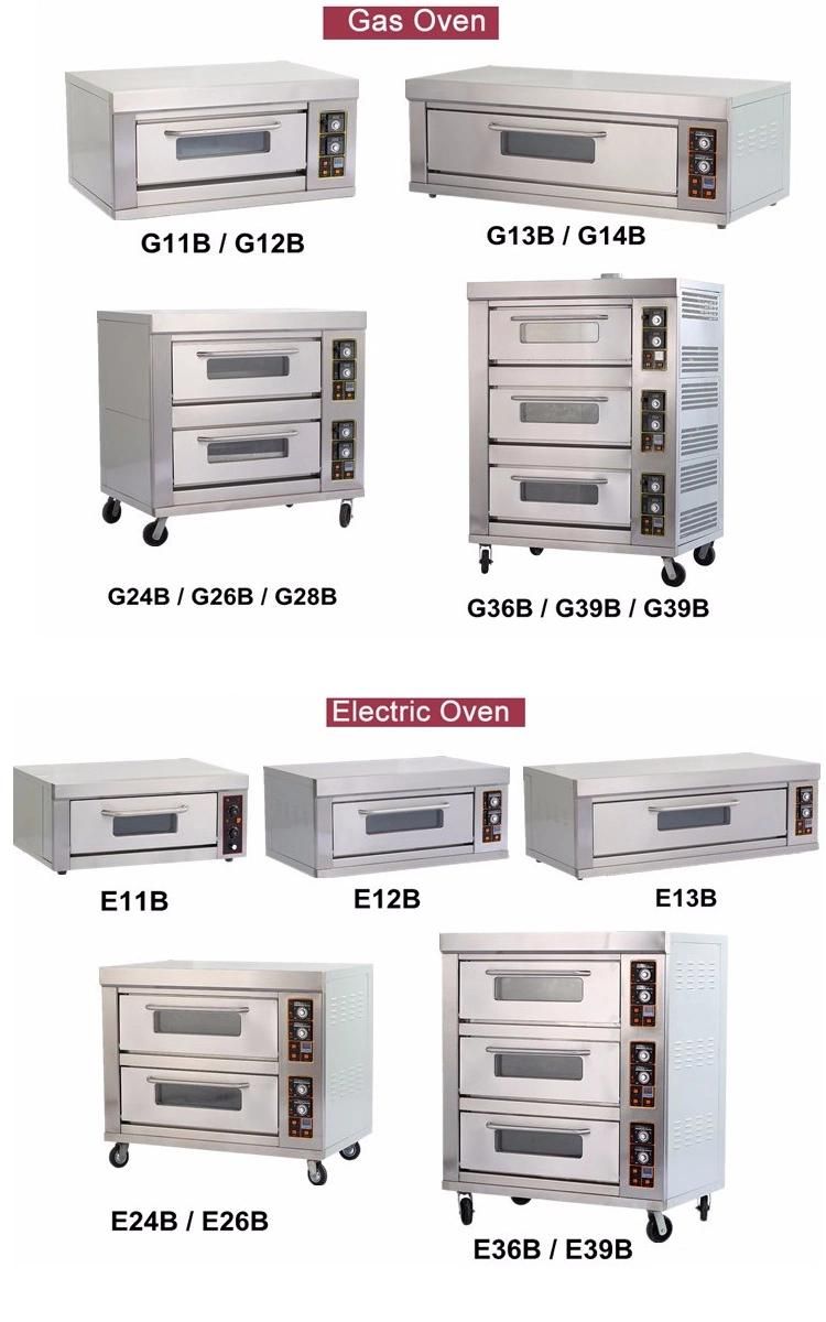 Manufacturer Commercial Three Layer Six Tray Stainless Steel Gas Steam Oven