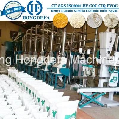 Medium Size Touch Screen Control Panel Maize Milling Machine