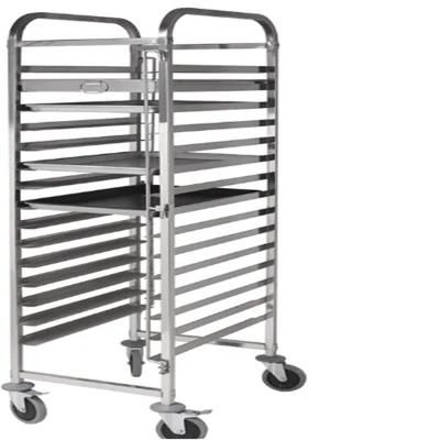 OEM 15, 16, 18 Tiers Stainless Steel Bakery Bread Cooler Trolley Tray Rack Trolley Bread ...