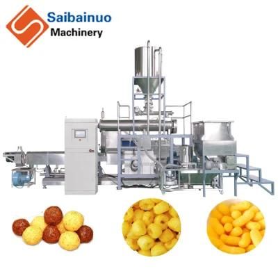 Automatic Corn Puff Snacks Maize Flakes Breakfast Cereals Cornflakes Cheese Ball Curls ...
