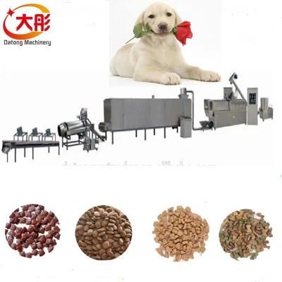 Automatic Twin Screw Dry Dog Feed Pellet Processing Extruder