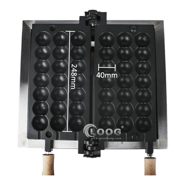 Most Popular Commercial Rotary Stick Waffle Snack Machines Kitchen Equipment Electric Ball Shaped Lolly Waffle Making for Restaurant Baking