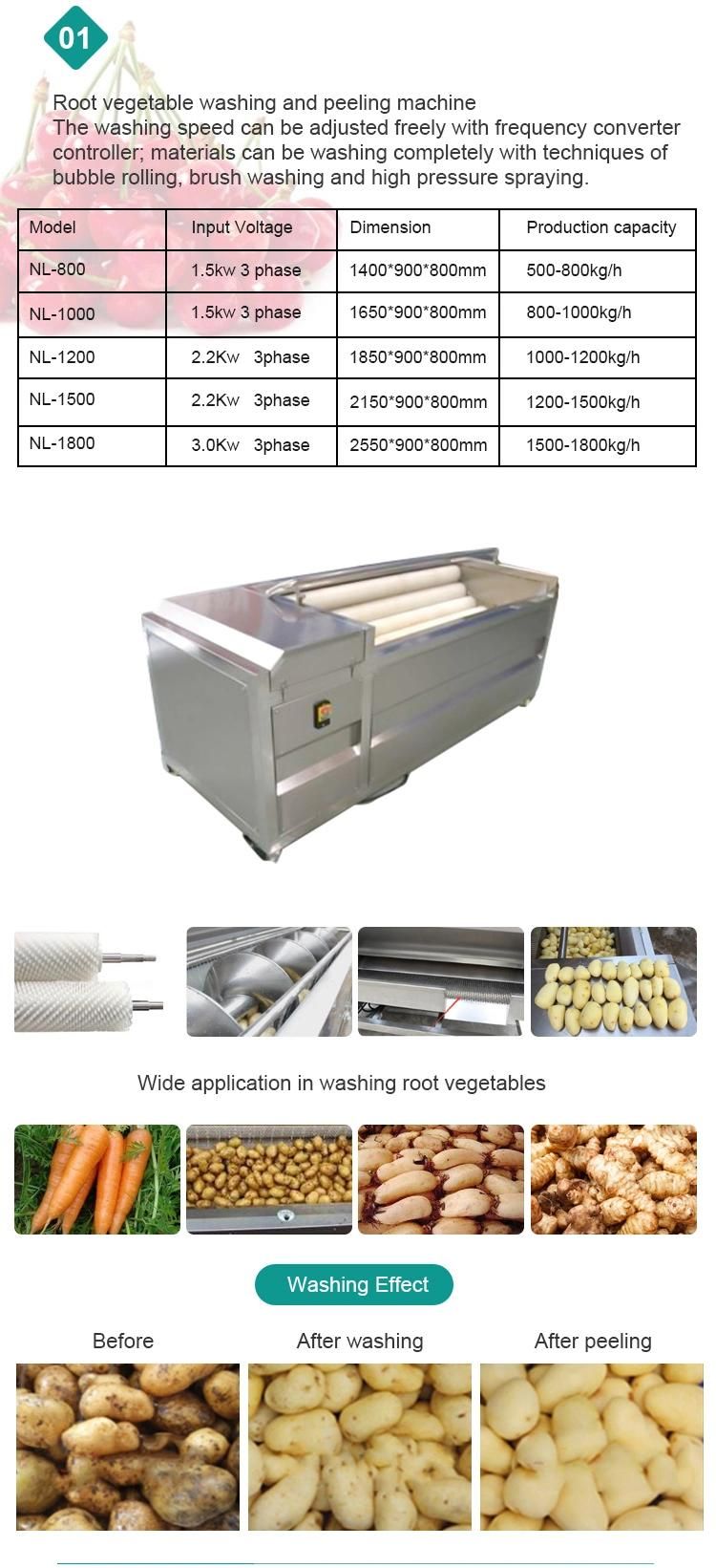 Food Equipment Vegetable Cleaning Line Industrial Washing Vegetables Machine