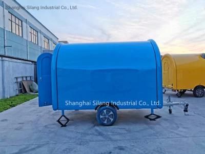 New Style Seamless Shiny Painted Pizza Baking Trailer, Mobile Street Side Pizza Truck/Cart