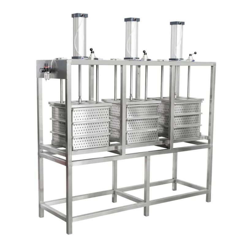 High Efficiency Pneumatic 1 to 3 Bars Cheese Press Machine