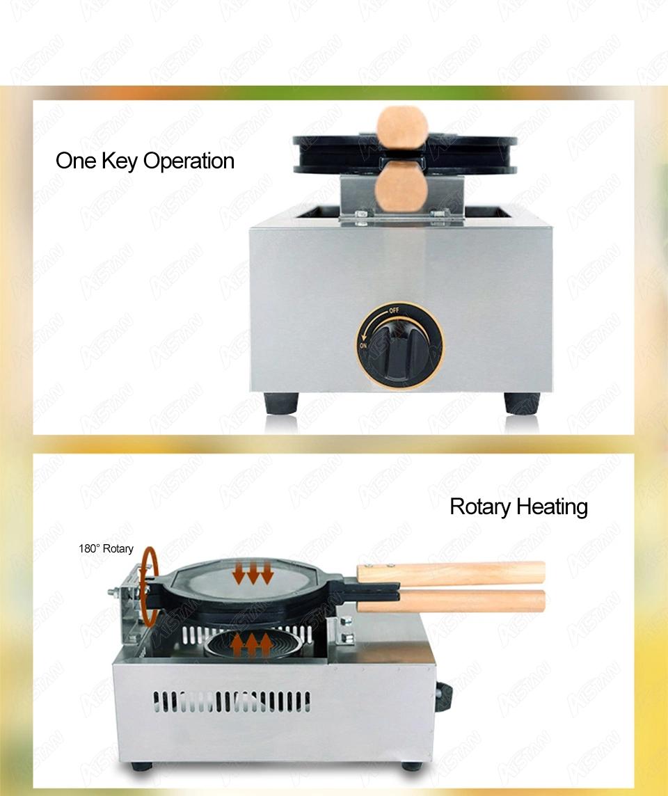 Gh30 Hong Kong Eggettes Egg Cake Maker Puff Bubble Waffle Baker LPG Gas