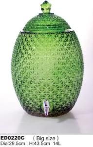 Glass Beverage Dispenser Glass Juice Jar