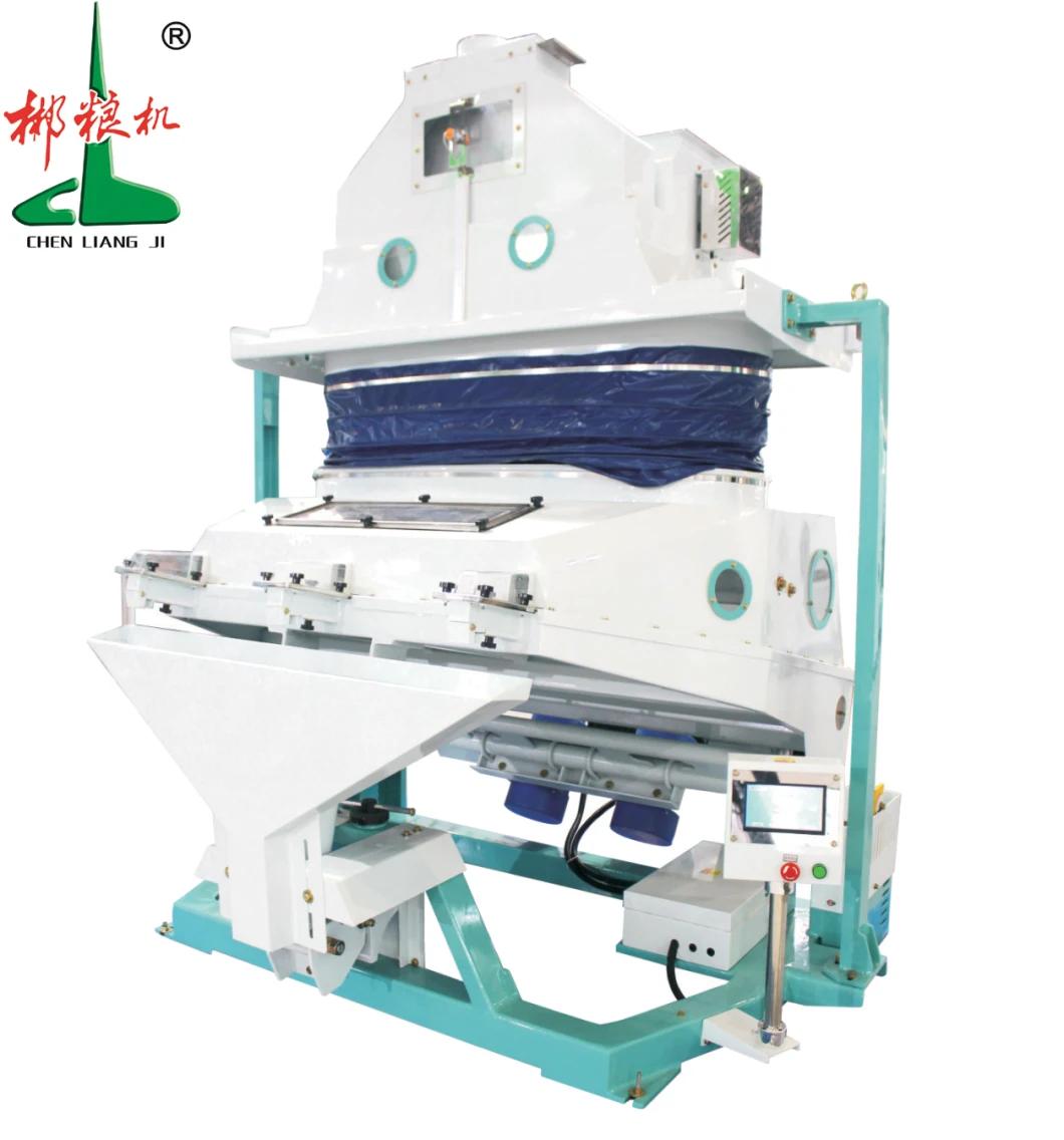 Clj Brand Rice Milling Machine Tqsx170 Single Layer Suction Type Vibrating Destoner Machine