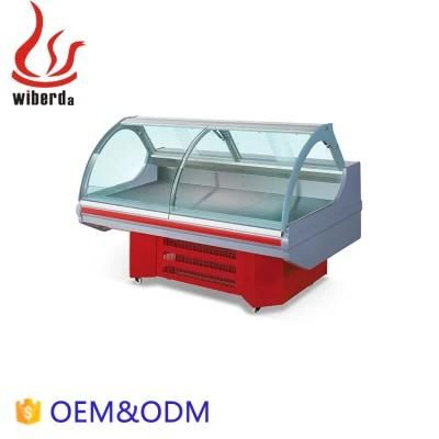 Commercial Supermarket Energy-Saving Deli Case Display Showcase / Deli Meat Refrigerator ...